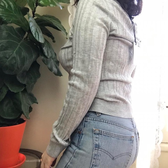 7 For All Mankind grey sweater - Picture 2 of 4